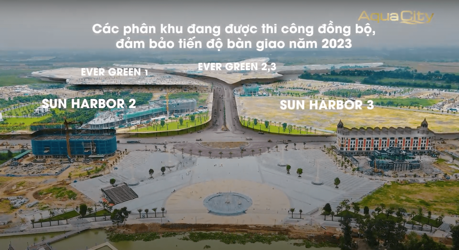 Tiến độ dự án Aqua City 