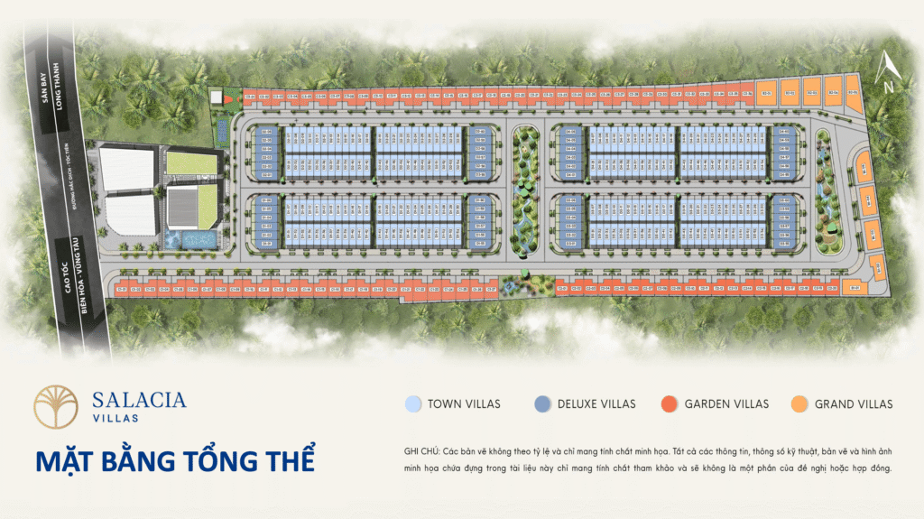 Mặt bằng dự án Salacia Villas