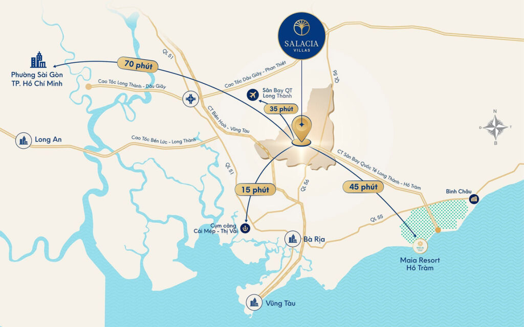 Vị trí dự án Salacia Villas