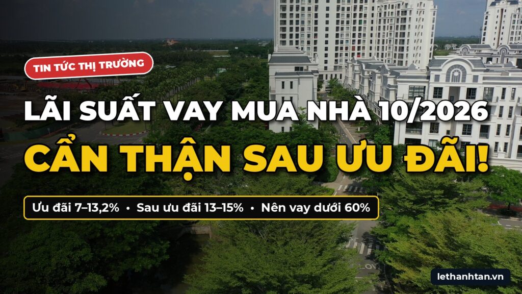 Lãi suất vay mua nhà 10/2026 – cẩn thận sau ưu đãi!