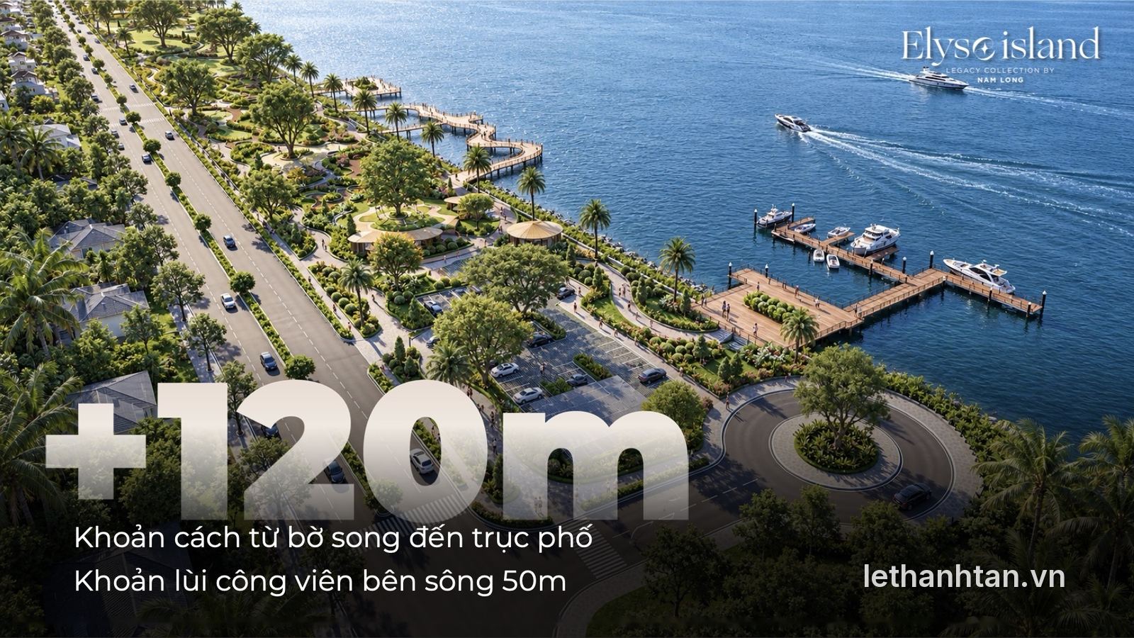 Công viên bờ sông và bến du thuyền Elyse Island
