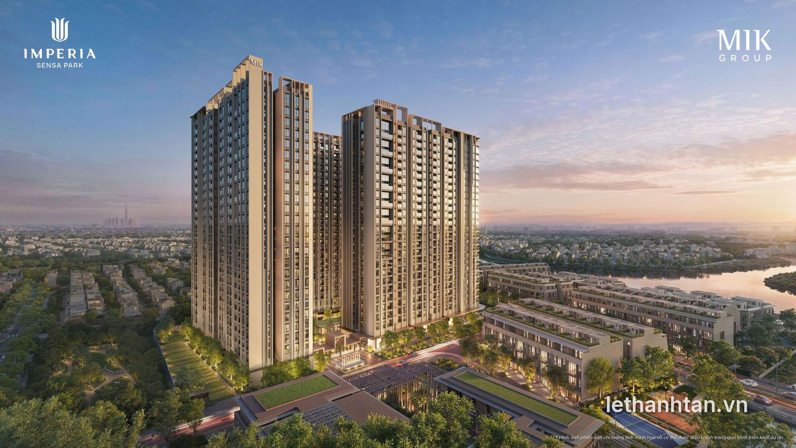 Hai tòa căn hộ Sensa A và Sensa B của Imperia Sensa Park, 25 tầng