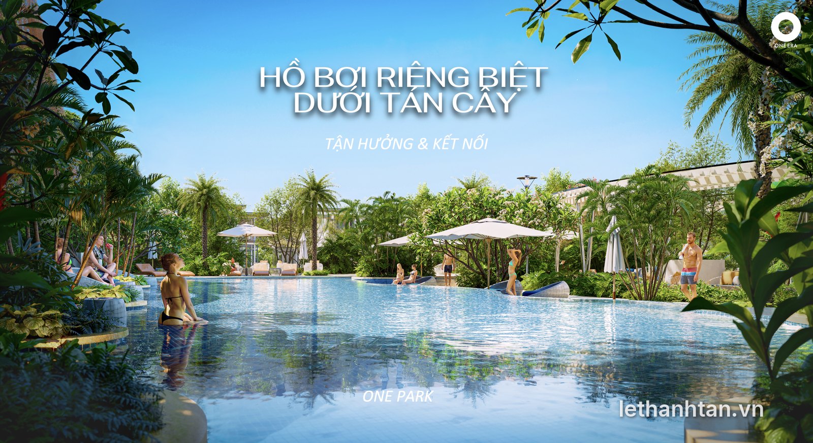 Hồ bơi dưới tán cây One Park