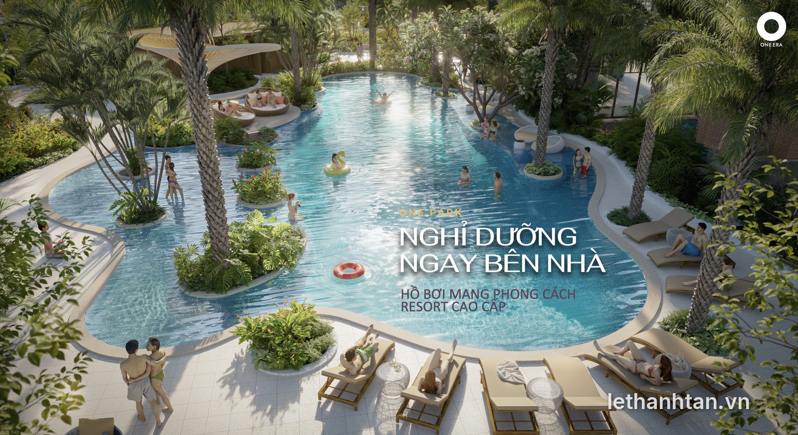 Hồ bơi resort công viên One Park