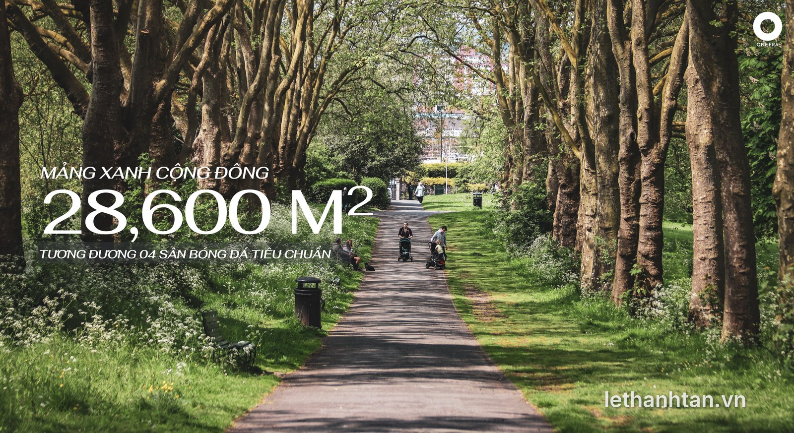 Mảng xanh cộng đồng 28.600 m2 One Era