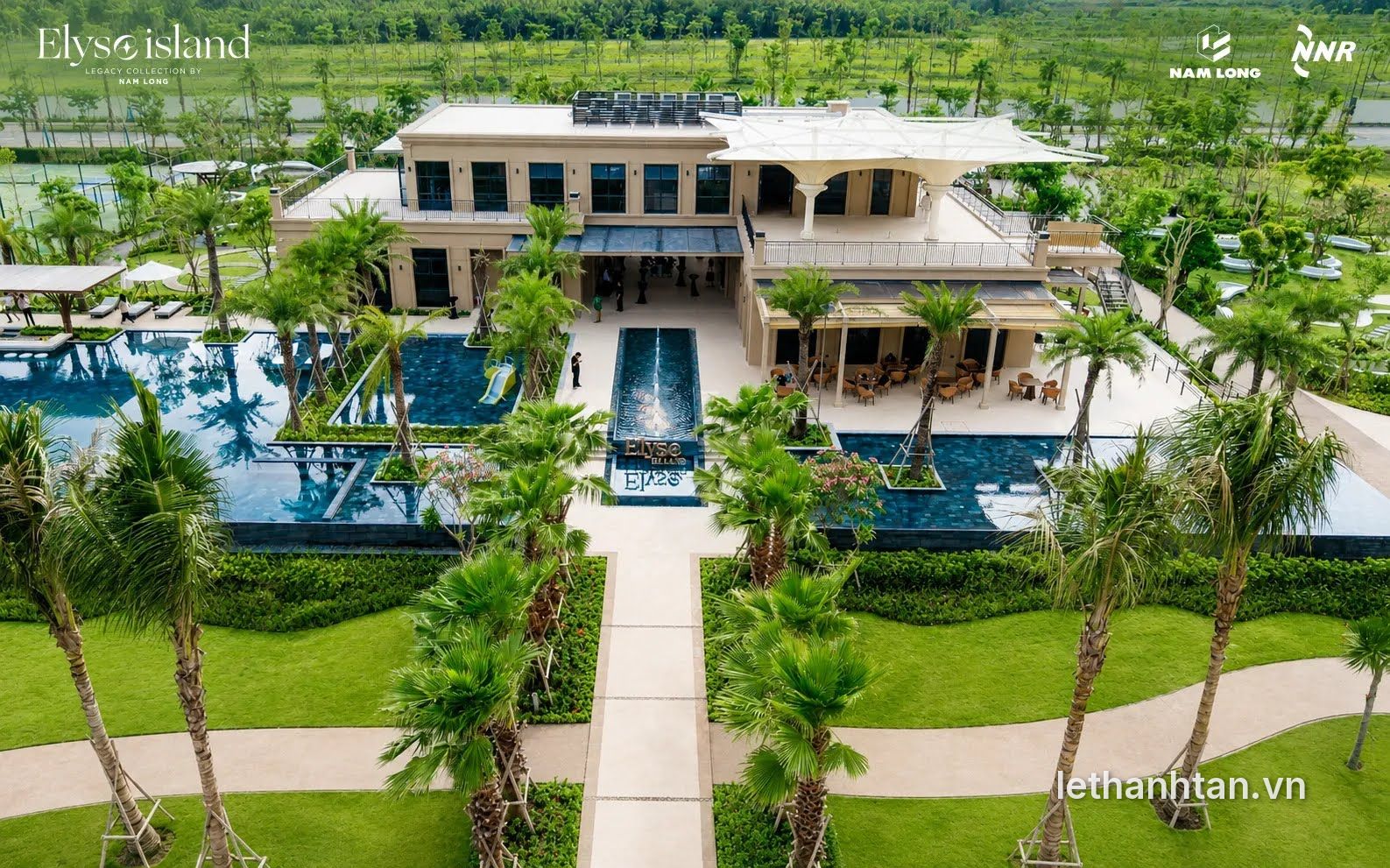 Hình thực tế Elyse Marina Club nhìn từ flycam
