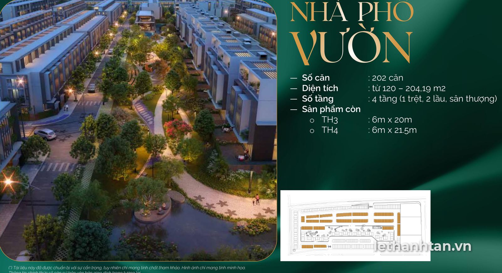 Phối cảnh nhà phố vườn Senturia An Phú, 202 căn, diện tích 120 – 204,19 m²