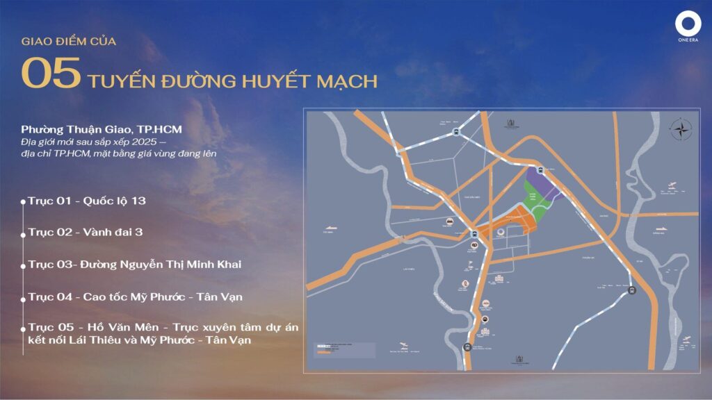 One Era - Lý do 1 - Về vị trí - 5 trục đường huyết mạch
