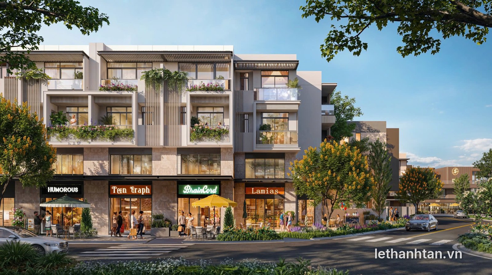 Shophouse 5x18 One Era phối cảnh mặt tiền