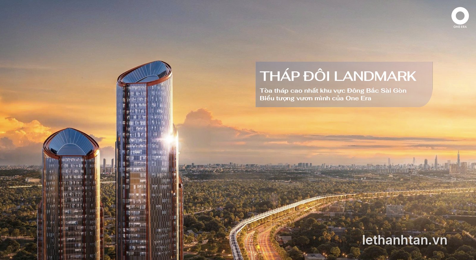 Tháp đôi landmark One Era trên trục Quốc lộ 13