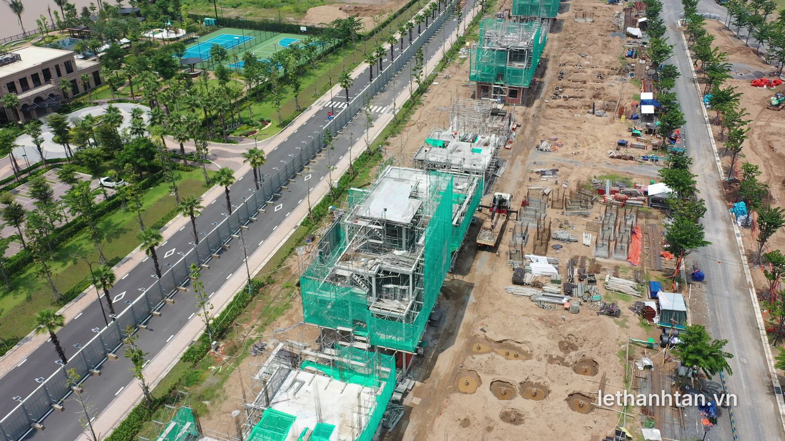 Thi công biệt thự Zone B Elyse Island