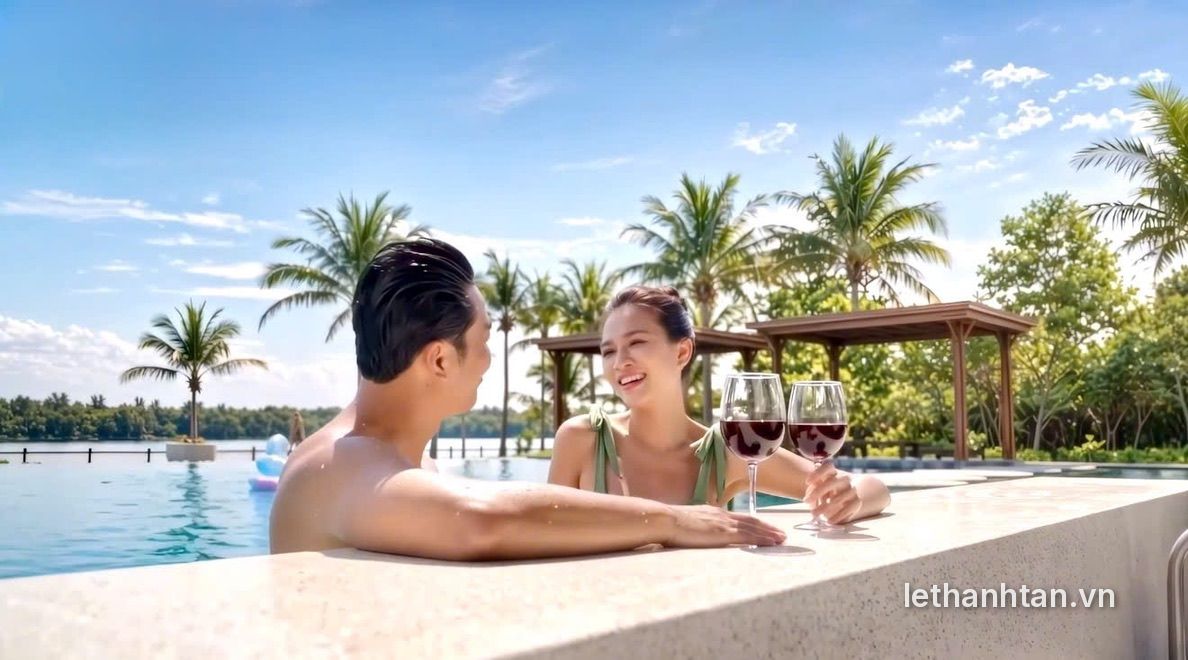 Thư giãn tại hồ bơi vô cực Elyse Island