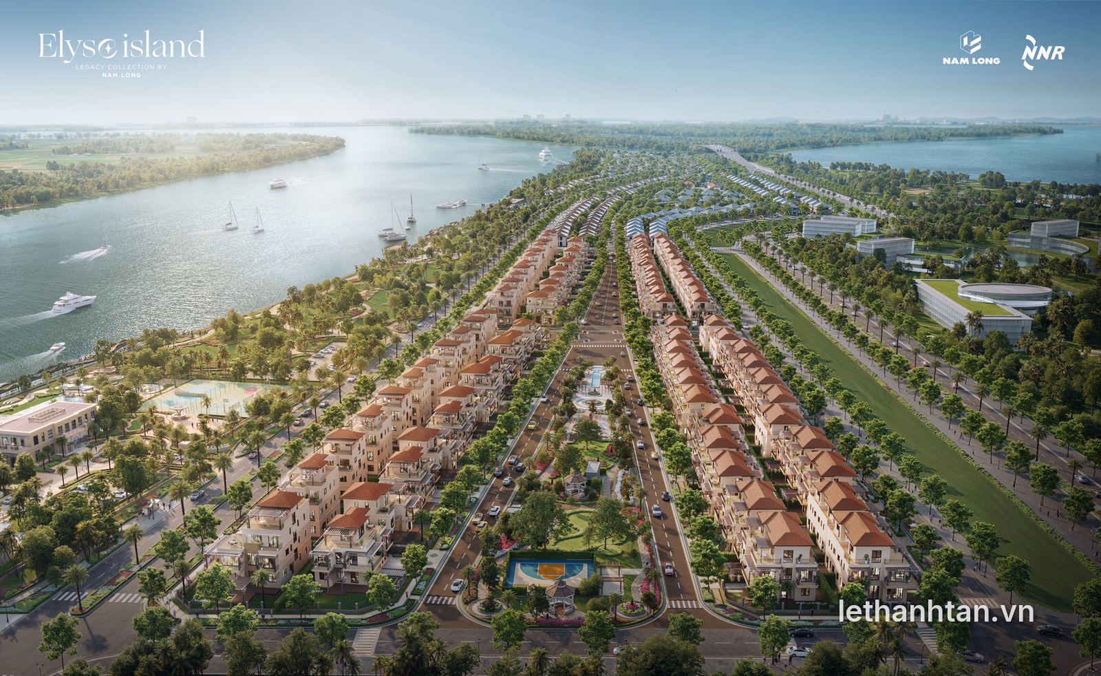 Toàn cảnh Elyse Island bên sông Đồng Nai
