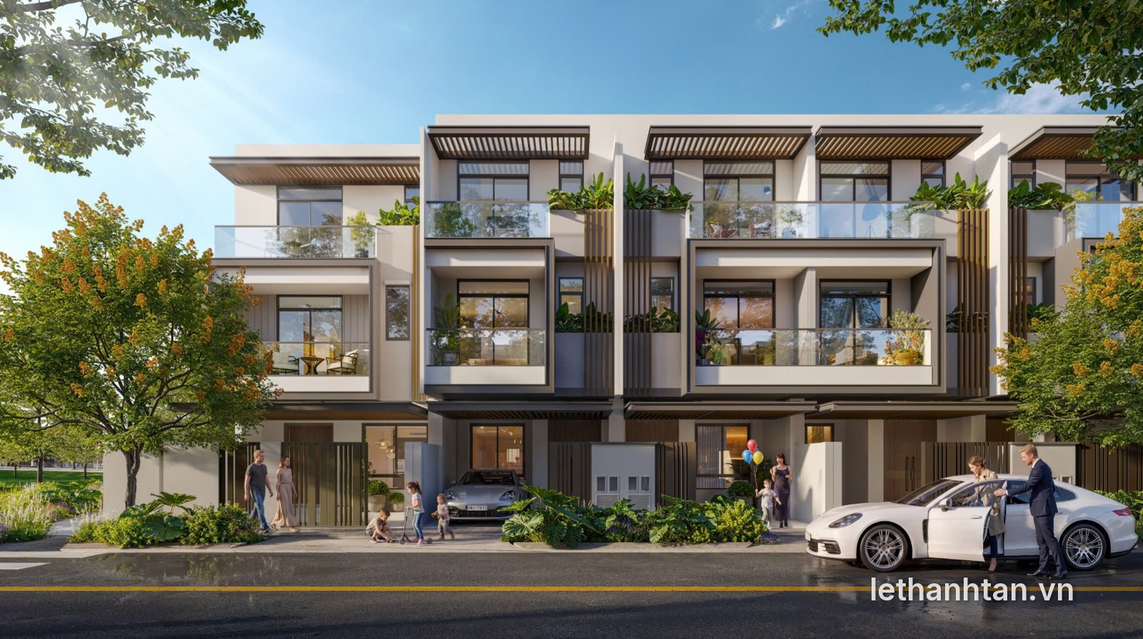 Townhouse 5x16 One Era phối cảnh mặt tiền
